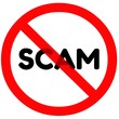 Scam sign