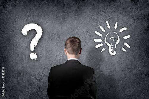 Photo: Businessman making a choice Businessman making a choice