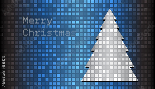 Vector: Mosaic christmas card Mosaic christmas card