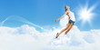 Modern style dancer posing
