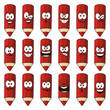 Red Pencil Emoticons