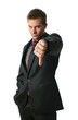 Photo: Young Businessmen Making His Thumb Down Young Businessmen Making His Thumb Down