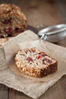 Fresh Baked Banana Bread with cranberries and rolled oats