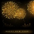 Fireworks and Cityscape