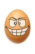 Egg with malignant face