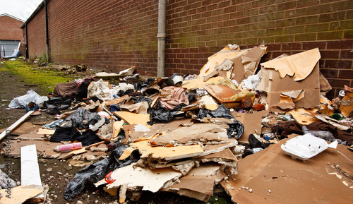 Photo: fly tipping of refuse fly tipping of refuse