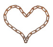 Heart of a metal chain