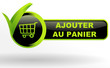ajouter au panier sur bouton web vert et noir