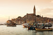 the old town Rovinj at sunset