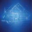 Urban Blueprint (vector). Architectural background