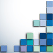 Abstract Blue Squares Background Vector