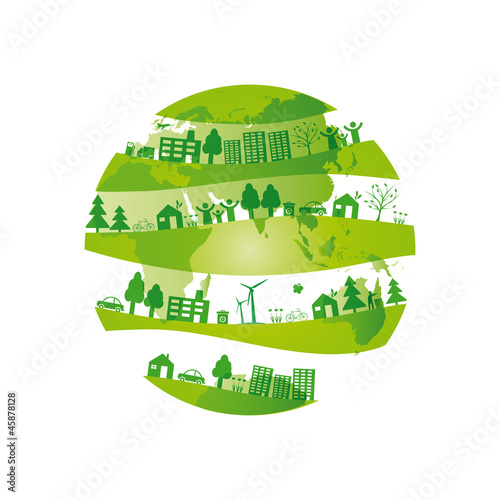 Vector: Ecology background Ecology background