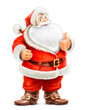 Santa Claus show ok isolated on white background