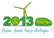 Vektor: Bonne année 2013 électrique Bonne année 2013 électrique