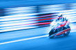 super fast action motorbike
