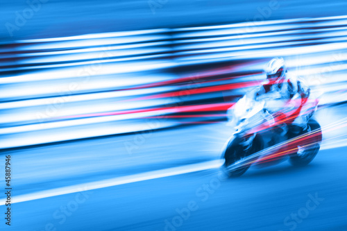 Photo: super fast action motorbike super fast action motorbike