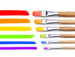 Bunte Pinselstriche