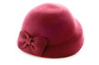 red vintage felt hat