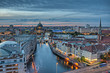 Berlin spree in der Dämmerung