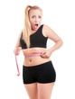 Size 40 girl is shocked by measuring her waist