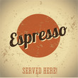 Vector: Vintage metal sign - Coffee Espresso Vintage metal sign - Coffee Espresso