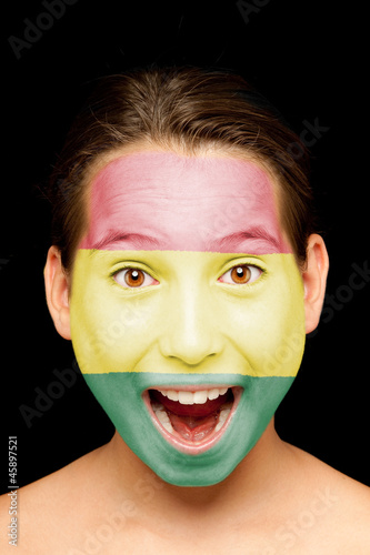 Bolivia Flag Face