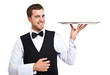 Smiling waiter portrait