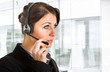 Customer representative at work