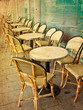 old-fashioned Cafe terrace