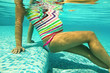 Pregnant woman in the pool