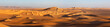 Sunset in the Sahara desert
