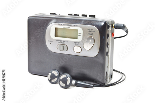 Photo: Vintage audiotape walkman Vintage audiotape walkman