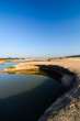 pond in Sampanbok ,in Mekong River