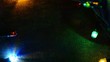 garland glow on leather wall texture