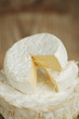a piece of Brie cheese