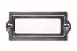 Blank metal label, isolated