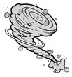 Whirlwind Mascot Vector