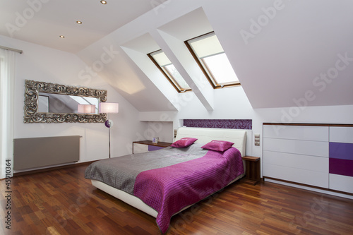 Photo: Bedroom in the attic Bedroom in the attic