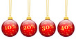 Weihnachtskugeln, Rabatt, 10, 20, 30, 40, Prozent, %, Angebot