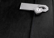 Little Black Leather Locked Diary