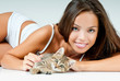 Girl with a kitten