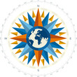 Nautical wind rose