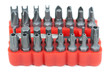 Foto: set of heads for screwdriver in red box set of heads for screwdriver in red box