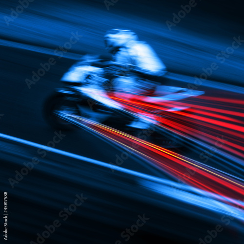 Photo: speeding motorcycle blur speeding motorcycle blur