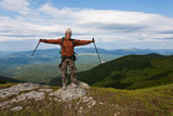 Happy hiker.