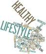 Illustration: Word cloud for Healthy Lifestyle Word cloud for Healthy Lifestyle