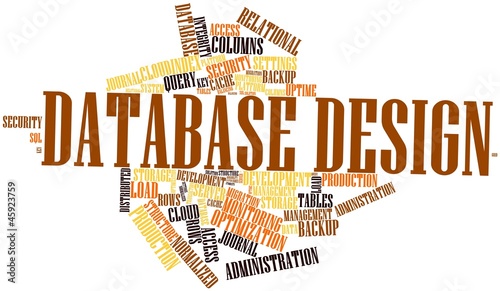 Illustration: Word cloud for Database Design Word cloud for Database Design