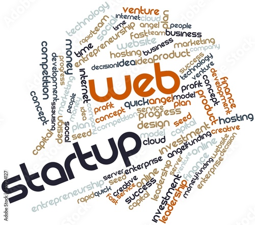 Illustration: Word cloud for Web Startup Word cloud for Web Startup