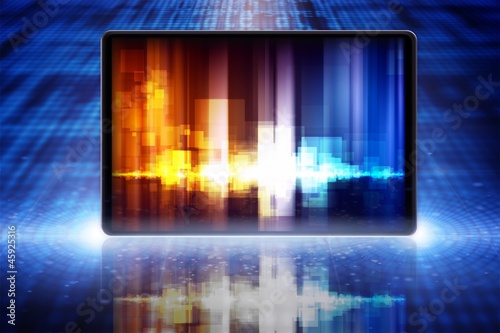 Illustration: Abstract tablet PC Abstract tablet PC