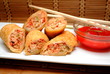 Appetizer; Cut Egg Rolls